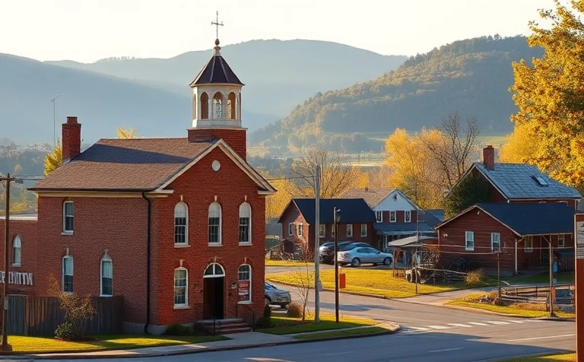 Rural Rustburg Virginia landscape